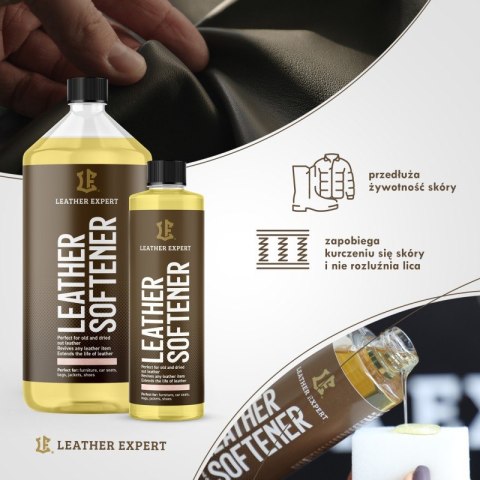 Leather Expert Softener zmiękczanie skór 250ml LE-15-S250 Leather Expert Softener zmiękczanie skór 250ml LE-15-S250