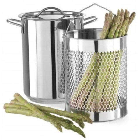 Garnek do szparagów makaronu z wkładem pokrywką XL 5.5 l - Hendi 833100 Garnek do szparagów makaronu z wkładem pokrywką XL 5.5 l - Hendi 833100