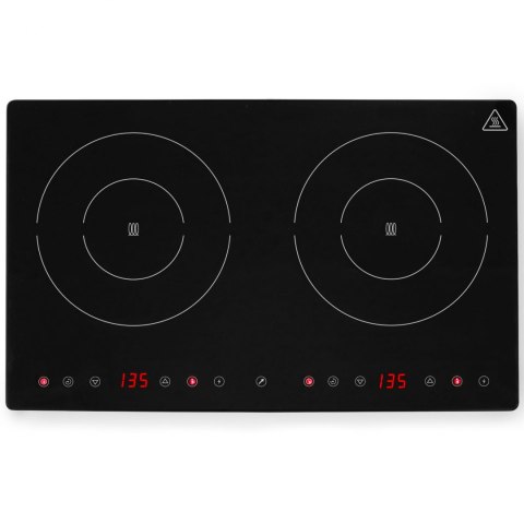 Kuchenka indukcyjna nastawna z panelem dotykowym 2 pola grzewcze Black Line śr. 22 cm 3500 W - Hendi 239414 Kuchenka indukcyjna nastawna z panelem dotykowym 2 pola grzewcze Black Line śr. 22 cm 3500 W - Hendi 239414