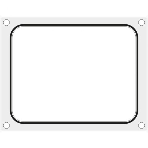 Matryca forma do zgrzewarek MCS na tackę bez podziału 227x178 mm - Hendi 805442 Matryca forma do zgrzewarek MCS na tackę bez podziału 227x178 mm - Hendi 805442