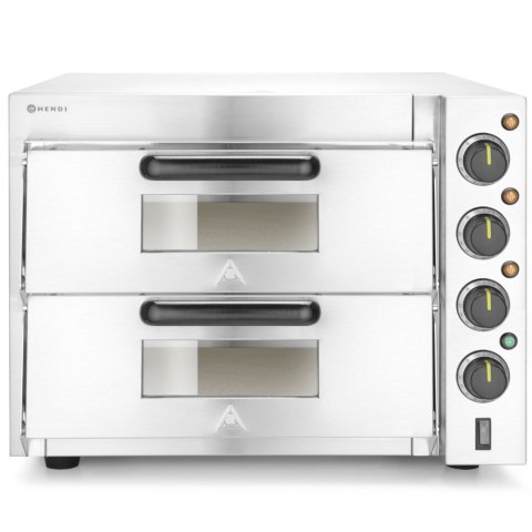 Piec do pizzy dwukomorowy na 2 duże pizze 3000 W 230 V - Hendi 220283 Piec do pizzy dwukomorowy na 2 duże pizze 3000 W 230 V - Hendi 220283