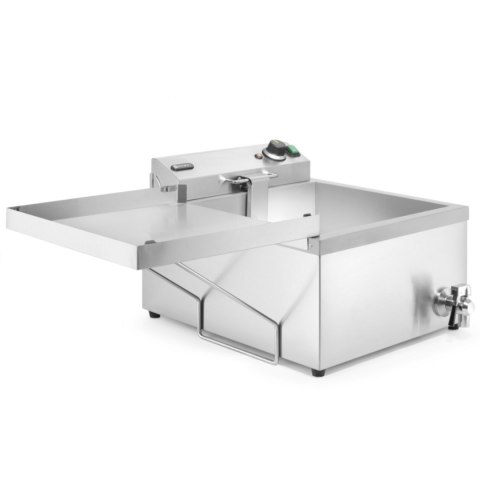 Smażalnik frytownica maszyna do smażenia pączków ryb z półką 12 l 3500 W - Hendi 205914 Smażalnik frytownica maszyna do smażenia pączków ryb z półką 12 l 3500 W - Hendi 205914