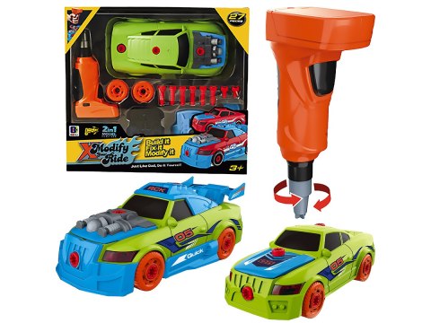 Sportowy Samochód Auto do rozkręcania i skręcania 2w1 TUNING + Wkrętarka Sportowy Samochód Auto do rozkręcania i skręcania 2w1 TUNING + Wkrętarka