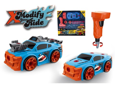 Sportowy Samochód do rozkręcania i skręcania 2w1 TUNING + Wkrętarka Sportowy Samochód do rozkręcania i skręcania 2w1 TUNING + Wkrętarka