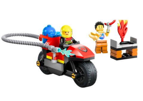 Klocki LEGO CITY Strażacki Motocykl Ratunkowy 57 Elementów 60410 Klocki LEGO CITY Strażacki Motocykl Ratunkowy 57 Elementów 60410