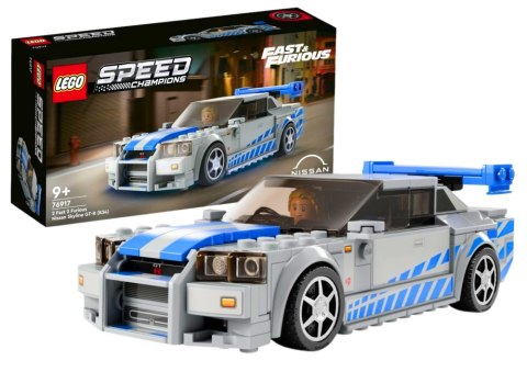 Klocki LEGO SPEED CHAMPIONS Fast & Furious Nissan Skyline GT-R (R34) 319 Elementów 76917 Klocki LEGO SPEED CHAMPIONS Fast & Furious Nissan Skyline GT-R (R34) 319 Elementów 76917