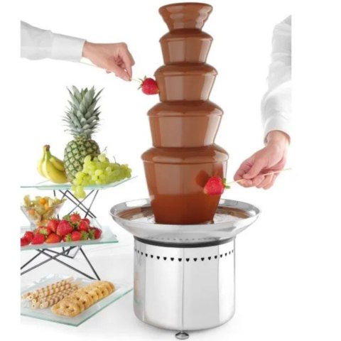 Fontanna do czekolady fondue 5 poziomów stalowa 265 W - Hendi 274156 Fontanna do czekolady fondue 5 poziomów stalowa 265 W - Hendi 274156