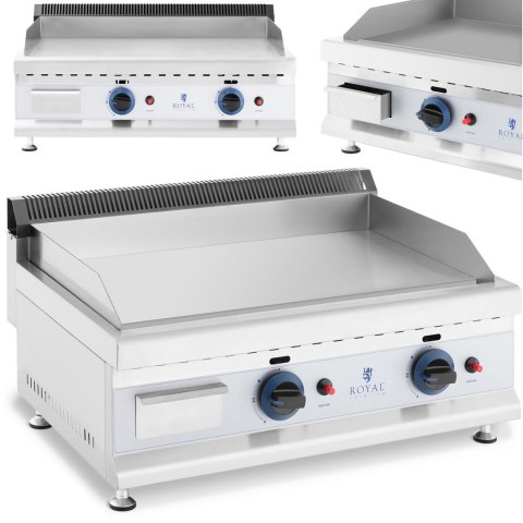 Grill gazowy podwójny gładki nastawny nierdzewny na gaz ziemny 2x 3.1 kW 0.02 bar 60 x 40 cm Grill gazowy podwójny gładki nastawny nierdzewny na gaz ziemny 2x 3.1 kW 0.02 bar 60 x 40 cm