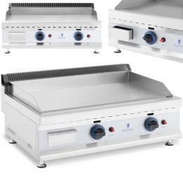 Grill gazowy podwójny gładki nastawny nierdzewny na gaz ziemny 2x 3.1 kW 0.02 bar 74.5 x 40 cm