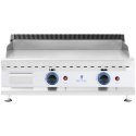 Grill gazowy podwójny gładki nastawny nierdzewny na gaz ziemny 2x 3.1 kW 0.02 bar 74.5 x 40 cm
