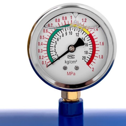 Inflator zbiornik ciśnieniowy do pompowania kół opon z manometrem 6-8 bar 38.5 l Inflator zbiornik ciśnieniowy do pompowania kół opon z manometrem 6-8 bar 38.5 l
