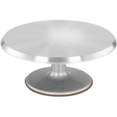 Patera podstawka na ciasto tort ciastka obrotowa aluminiowa śr. 31 cm Patera podstawka na ciasto tort ciastka obrotowa aluminiowa śr. 31 cm