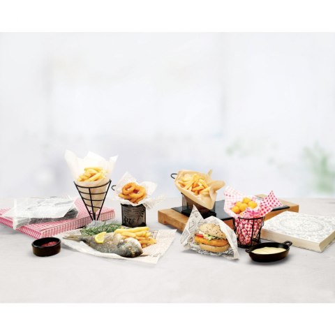 Podkładka z papieru pergaminowego nadruk KRATKA 500 szt. 420x275 mm - Hendi 678152 Podkładka z papieru pergaminowego nadruk KRATKA 500 szt. 420x275 mm - Hendi 678152