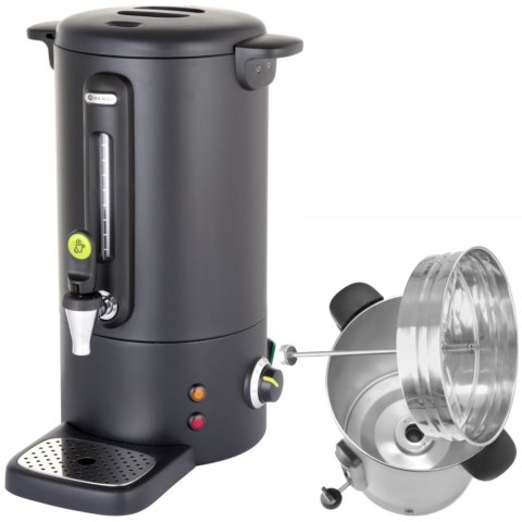 Warnik podgrzewacz do kawy z niekapiącym kranem czarny Concept Line 10 l - Hendi 211458 Warnik podgrzewacz do kawy z niekapiącym kranem czarny Concept Line 10 l - Hendi 211458