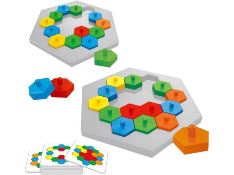 Edukacyjna Gra Logiczna Na Refleks Karty, Układanka "Puzzle Chessboard" Klocki + 30 kart Edukacyjna Gra Logiczna Na Refleks Karty, Układanka "Puzzle Chessboard" Klocki + 30 kart