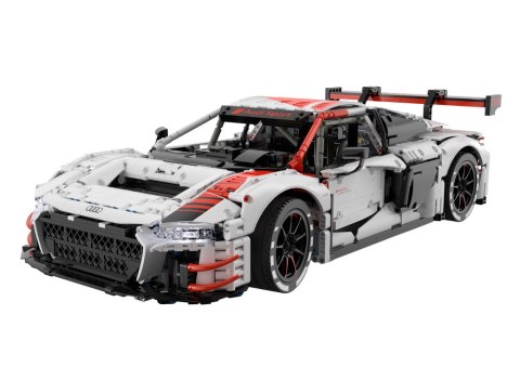 Klocki Konstrukcyjne Auto RC 1:8 Audi R8 GT3 Rastar Białe 3322 Elementy Klocki Konstrukcyjne Auto RC 1:8 Audi R8 GT3 Rastar Białe 3322 Elementy