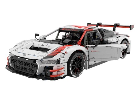 Klocki Konstrukcyjne Auto RC 1:8 Audi R8 GT3 Rastar Białe 3322 Elementy Klocki Konstrukcyjne Auto RC 1:8 Audi R8 GT3 Rastar Białe 3322 Elementy