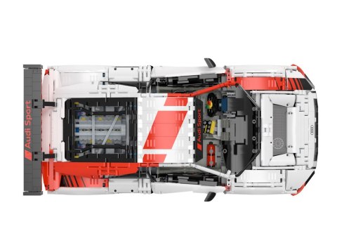 Klocki Konstrukcyjne Auto RC 1:8 Audi R8 GT3 Rastar Białe 3322 Elementy Klocki Konstrukcyjne Auto RC 1:8 Audi R8 GT3 Rastar Białe 3322 Elementy