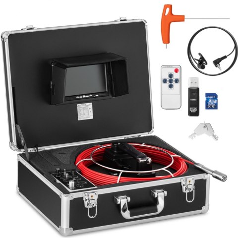 Endoskop kamera diagnostyczna inspekcyjna w walizce 12 LED TFT 7 '' SD 30 m Endoskop kamera diagnostyczna inspekcyjna w walizce 12 LED TFT 7 '' SD 30 m