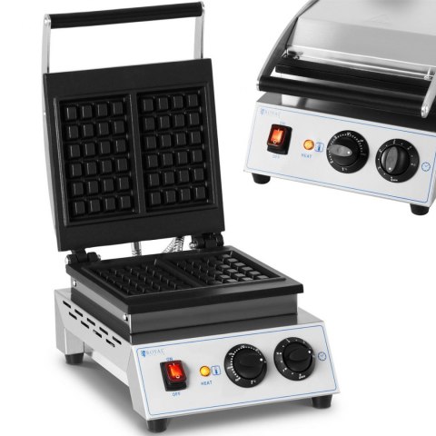 Gofrownica prostokątna na 2 gofry 170 x 210 mm TEFLON 1500 W Gofrownica prostokątna na 2 gofry 170 x 210 mm TEFLON 1500 W