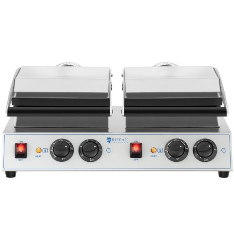 Gofrownica prostokątna podwójna na 4 gofry belgijskie 2 x 1500 W Gofrownica prostokątna podwójna na 4 gofry belgijskie 2 x 1500 W
