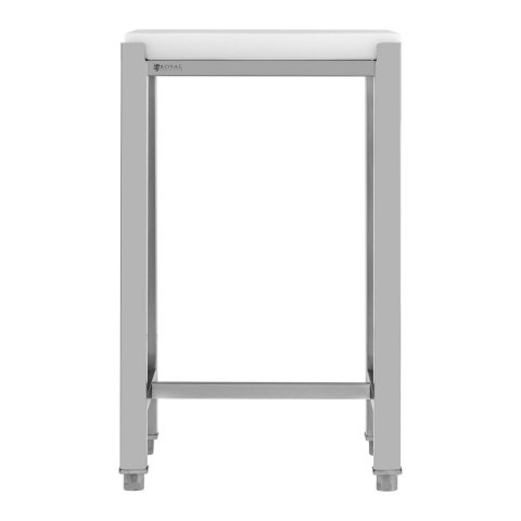 Kloc masarski rozbiorowy z polietylenu na stalowej podstawie 40 x 50 x 86.5 cm Kloc masarski rozbiorowy z polietylenu na stalowej podstawie 40 x 50 x 86.5 cm