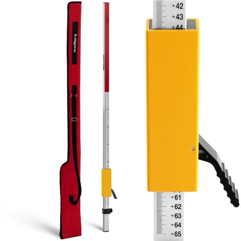 Łata niwelacyjna geodezyjna z aluminium + torba 1.3 - 2.4 m Łata niwelacyjna geodezyjna z aluminium + torba 1.3 - 2.4 m