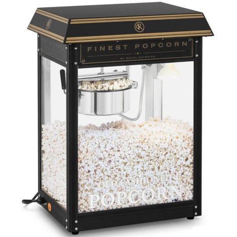 Maszyna automat urządzenie do prażenia popcornu retro TEFLON 1600 W 5-6 kg/h - czarno-złota Maszyna automat urządzenie do prażenia popcornu retro TEFLON 1600 W 5-6 kg/h - czarno-złota