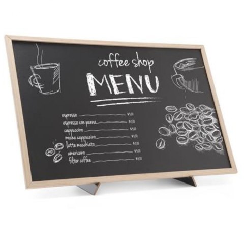 Tablica informacyjna reklamowa MENU z podstawą podpórką 40x60 cm - Hendi 664131 Tablica informacyjna reklamowa MENU z podstawą podpórką 40x60 cm - Hendi 664131