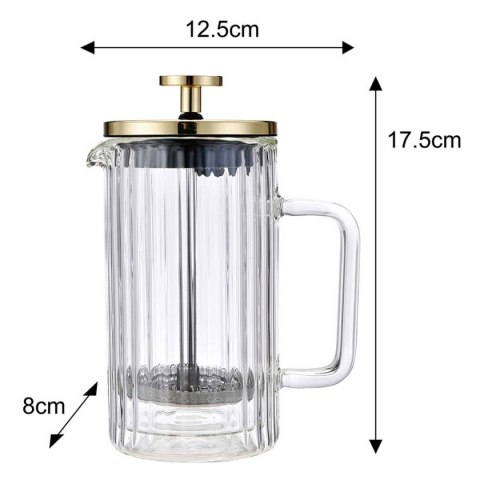 ZAPARZACZ TŁOKOWY DO KAWY/HERBATY TERMICZNY 600ml KLAUSBERG KB-7759 ZAPARZACZ TŁOKOWY DO KAWY/HERBATY TERMICZNY 600ml KLAUSBERG KB-7759