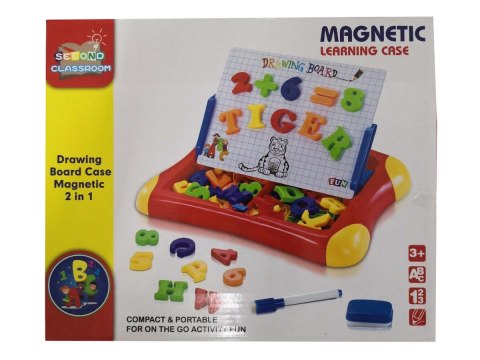 Wielofunkcyjna tablica magnetyczna 2w1, Pisak, Magnesy - literki, cyferki Wielofunkcyjna tablica magnetyczna 2w1, Pisak, Magnesy - literki, cyferki