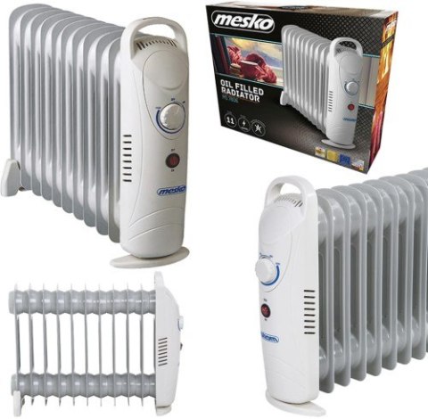 Grzejnik Olejowy (11 żeberek) 1200W MESKO MS 7806 Grzejnik Olejowy (11 żeberek) 1200W MESKO MS 7806