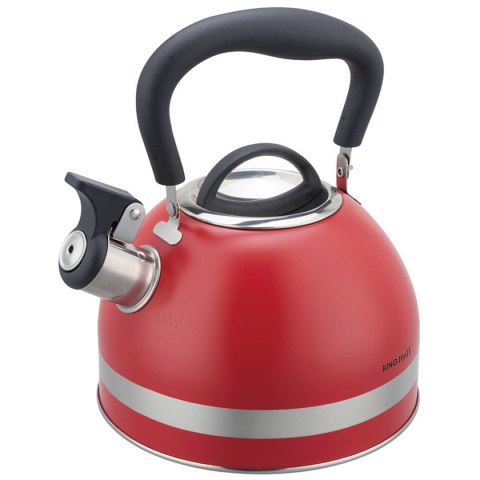 CZAJNIK 1,8L Z GWIZDKIEM KINGHOFF KH-1853 CZERWONY CZAJNIK 1,8L Z GWIZDKIEM KINGHOFF KH-1853 CZERWONY