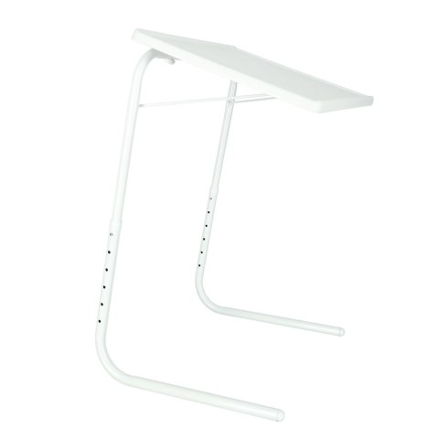 Stolik boczny pod laptopa składany 52 x 40 cm biały Stolik boczny pod laptopa składany 52 x 40 cm biały