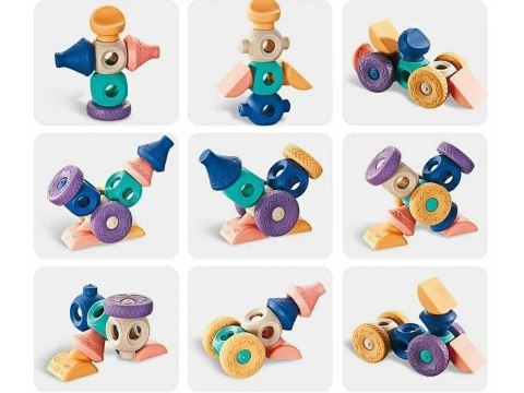 Edukacyjny zestaw klocków dla malucha, Miękkie Klocki Figury geometryczne 13 sztuk Edukacyjny zestaw klocków dla malucha, Miękkie Klocki Figury geometryczne 13 sztuk