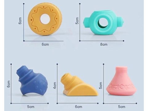 Edukacyjny zestaw klocków dla malucha, Miękkie Klocki Figury geometryczne 13 sztuk Edukacyjny zestaw klocków dla malucha, Miękkie Klocki Figury geometryczne 13 sztuk