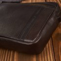 Saszetka męska do ręki brązowa elegancka klasyczna Paolo Peruzzi AL-10-BR