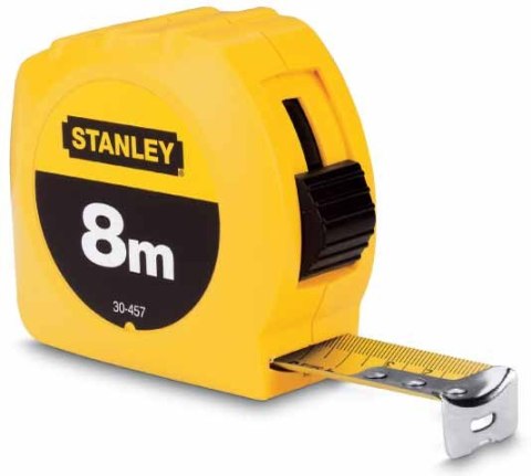 MIARA ZWIJANA 8m x 25mm TWORZYWO STANLEY MIARA ZWIJANA 8m x 25mm TWORZYWO STANLEY