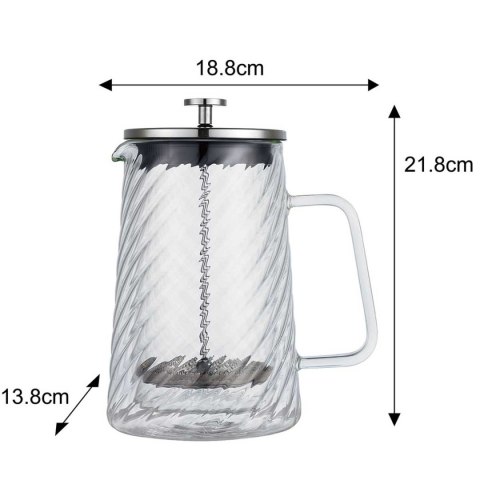 ZAPARZACZ TŁOKOWY DO KAWY/HERBATY TERMICZNY 1000ml KLAUSBERG KB-7764 ZAPARZACZ TŁOKOWY DO KAWY/HERBATY TERMICZNY 1000ml KLAUSBERG KB-7764