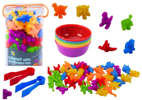 Zestaw Sorter Edukacyjny Nauka Kolorów Liczenia Dinozaury 48 El Zestaw Sorter Edukacyjny Nauka Kolorów Liczenia Dinozaury 48 El