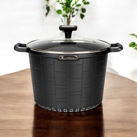 GARNEK GRANITOWY Z POKRYWĄ 24cm 6,5L E-7032 GARNEK GRANITOWY Z POKRYWĄ 24cm 6,5L E-7032