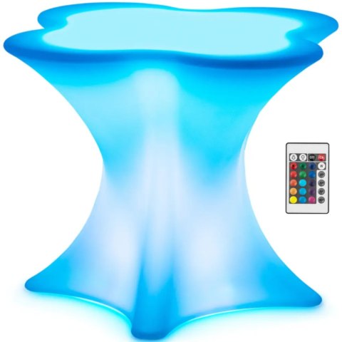 Stolik barowy klubowy podświetlany RGBW LED 80 x 80 x 110 cm Stolik barowy klubowy podświetlany RGBW LED 80 x 80 x 110 cm