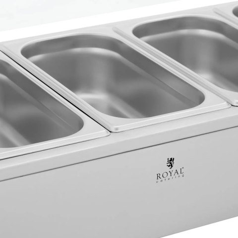 Bemar podgrzewacz do potraw bufet grzewczy z osłoną 6 x GN 1/3 2100 W Bemar podgrzewacz do potraw bufet grzewczy z osłoną 6 x GN 1/3 2100 W