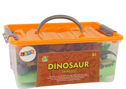 Dinozaury Zestaw Figurek Park Akcesoria Pudełko 24 szt. Dinozaury Zestaw Figurek Park Akcesoria Pudełko 24 szt.