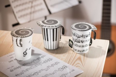Kubek muzyka z pokrywką - UWERTURA Kubek muzyka z pokrywką - UWERTURA