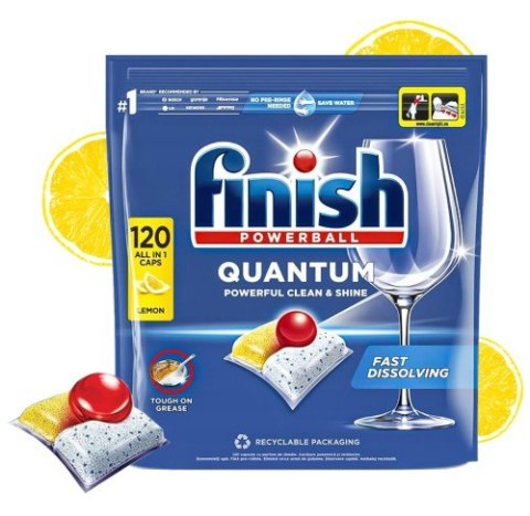 FINISH Kapsułki Quantum All-in-1 120 Lemon FINISH Kapsułki Quantum All-in-1 120 Lemon