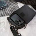 Męska saszetka na ramie z cordury czarna SP-03-BL