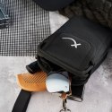Męska saszetka na ramie z cordury czarna SP-03-BL