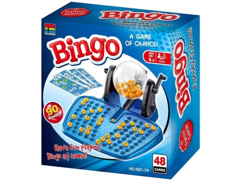 Gra Rodzinna, Towarzyska BINGO Loteria, Maszyna Losująca + Karty Gra Rodzinna, Towarzyska BINGO Loteria, Maszyna Losująca + Karty