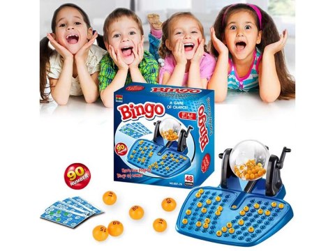 Gra Rodzinna, Towarzyska BINGO Loteria, Maszyna Losująca + Karty Gra Rodzinna, Towarzyska BINGO Loteria, Maszyna Losująca + Karty
